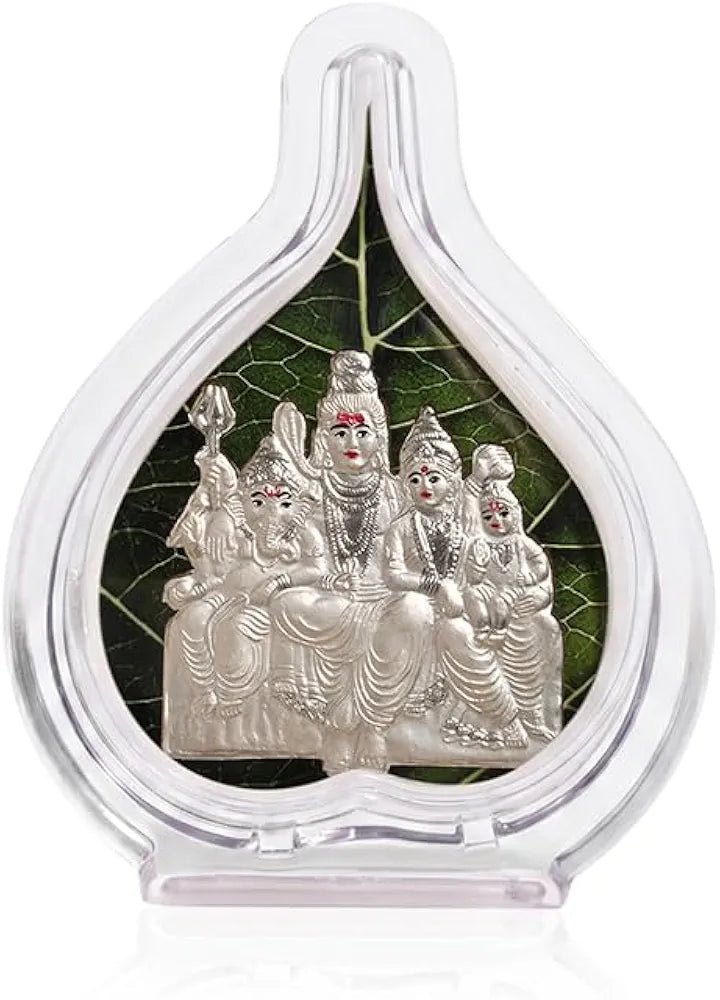 Pure 999 Silver Idol Frame | Devotional Spiritual Gift for Temple Decor, Wedding, Housewarming, Festivals & Religious Celebrations 