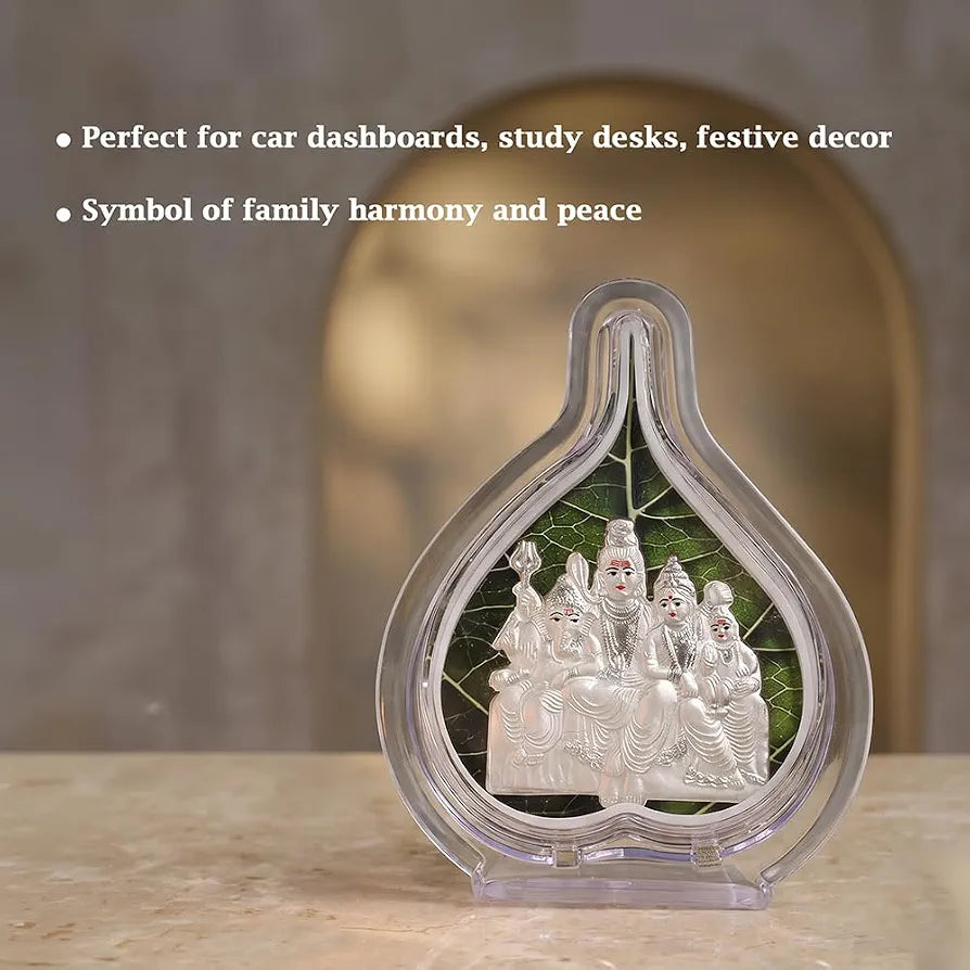 Pure 999 Silver Idol Frame | Devotional Spiritual Gift for Temple Decor, Wedding, Housewarming, Festivals & Religious Celebrations 