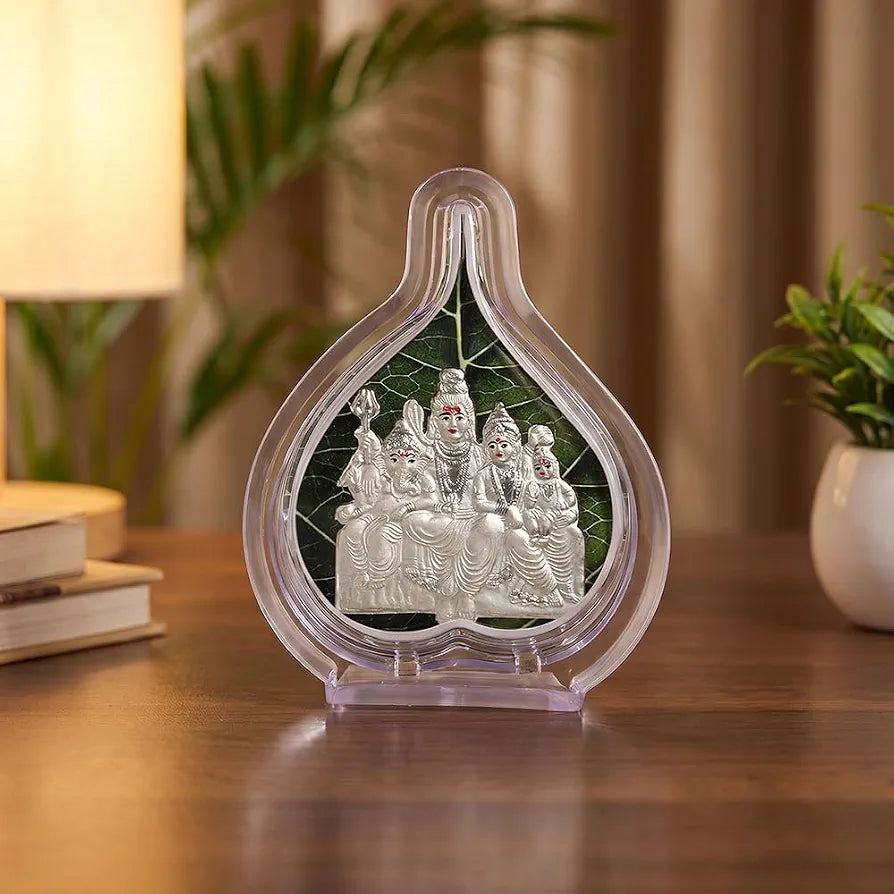 Pure 999 Silver Idol Frame | Devotional Spiritual Gift for Temple Decor, Wedding, Housewarming, Festivals & Religious Celebrations 