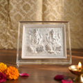 999 Silver Lakshmi Ganesh Idol Frame