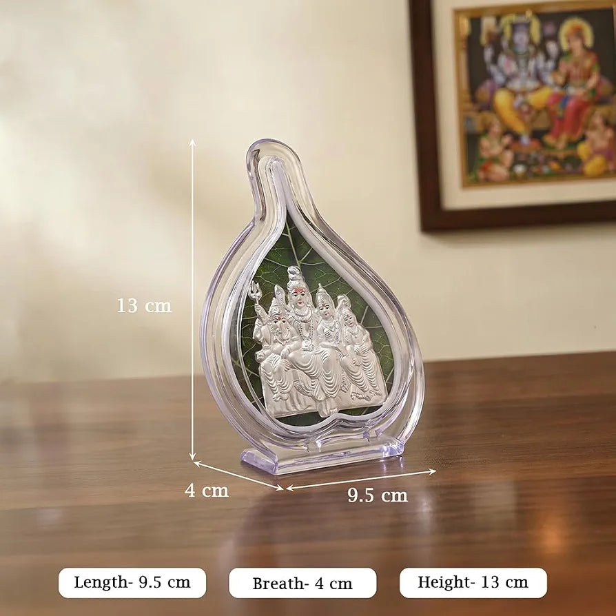 Pure 999 Silver Idol Frame | Devotional Spiritual Gift for Temple Decor, Wedding, Housewarming, Festivals & Religious Celebrations 